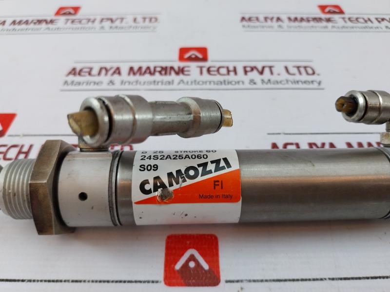 Camozzi 24S2A25A060 S09 Pneumatic Mini-cylinder Pmax 10 Bar Stroke 60