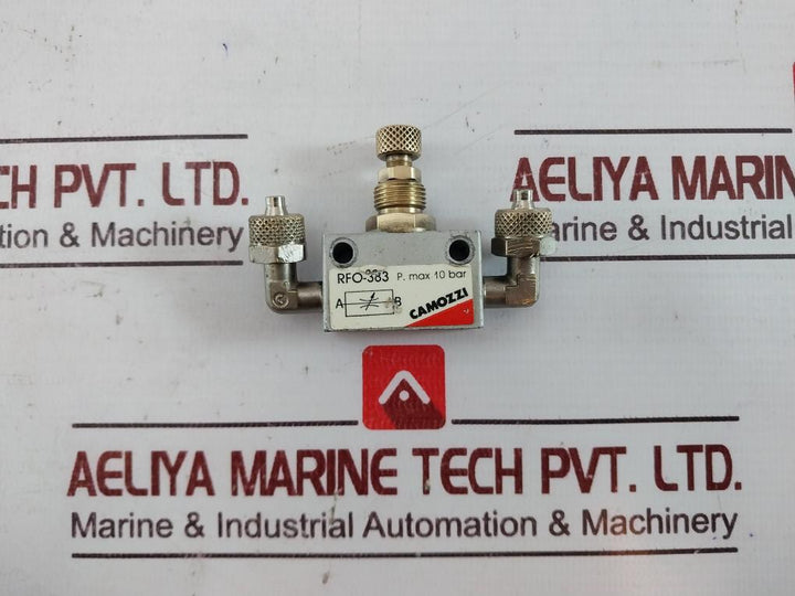 Camozzi Rfo-383 Bidirectional Flow Control Valve 10 Bar