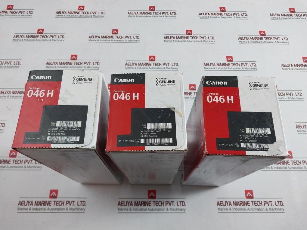 Canon 046 H Toner Cartridge Crg-046Hmag, Crg-046Hyel, Crg-046Hcyn (3-color Set)