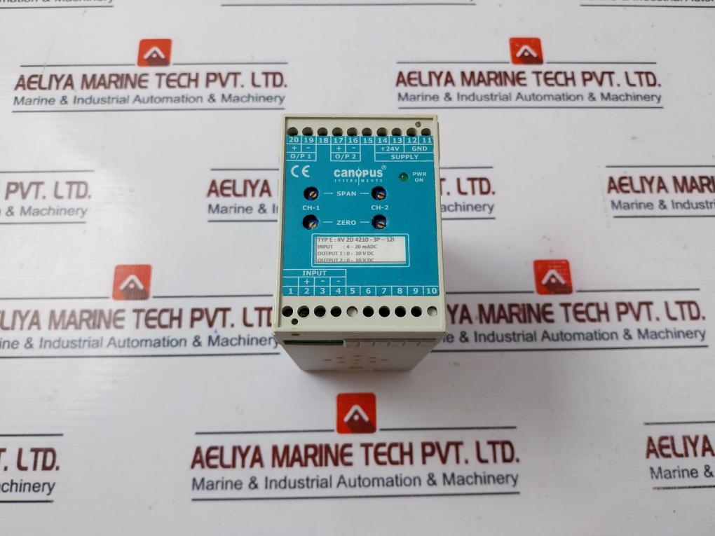 Canopus Instruments Iiv 2D 4210-3P-12I Signal Isolator 4-20 Madc