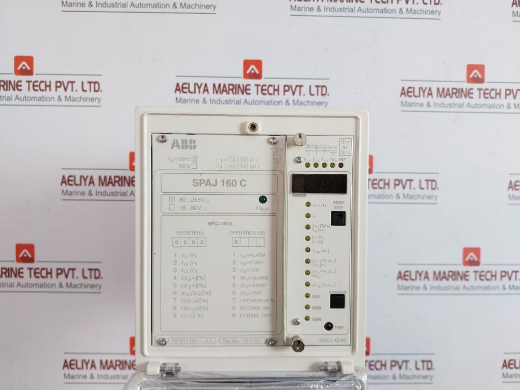 Capacitor Protection Relay Spaj 160 C Abb Rev-a, 50Hz