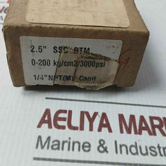 Capri 2.5" Ssc Btm Pressure Gauge 0-200 Kg/Cm2/3000Psi Kl.1.6