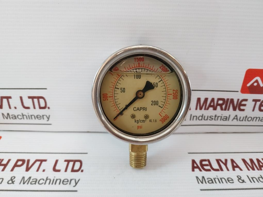 Capri 2.5” Ssc Btm Pressure Gauge 0-200 Kg/Cm2 0-3000 Psi E1303780743