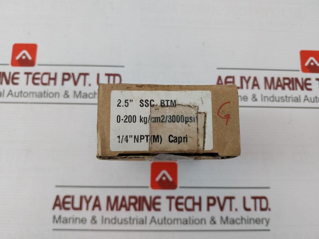 Capri 2.5” Ssc Btm Pressure Gauge 0-200 Kg/Cm2 0-3000 Psi E1303780743