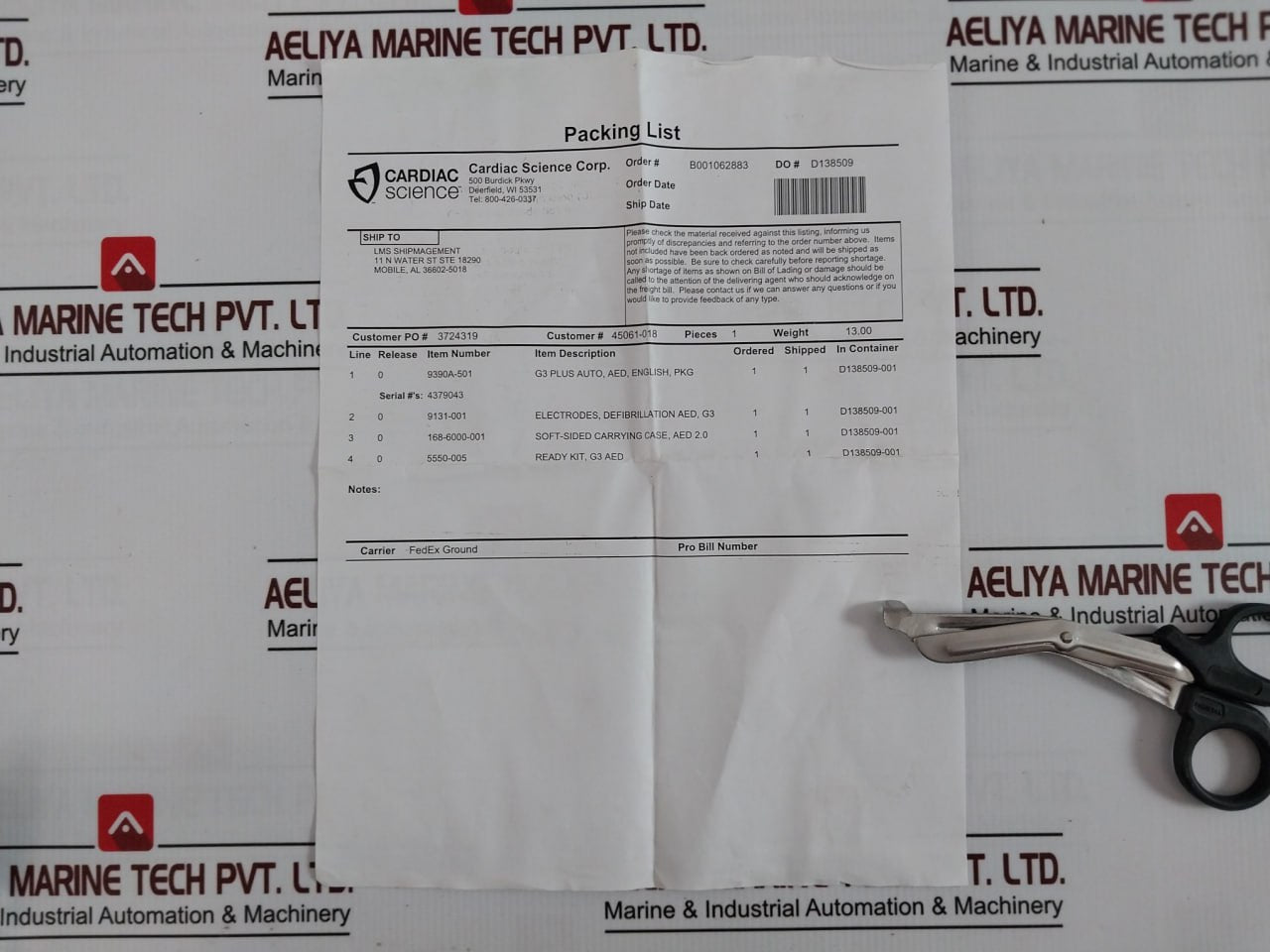 Cardiac Science 9390A-501 Power Kit 8428763017936 112-0038-201 A