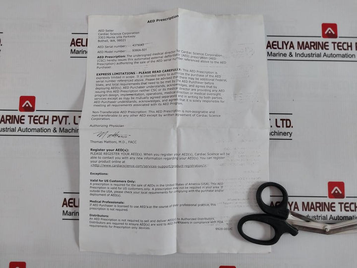 Cardiac Science 9390A-501 Power Kit 8428763017936 112-0038-201 A