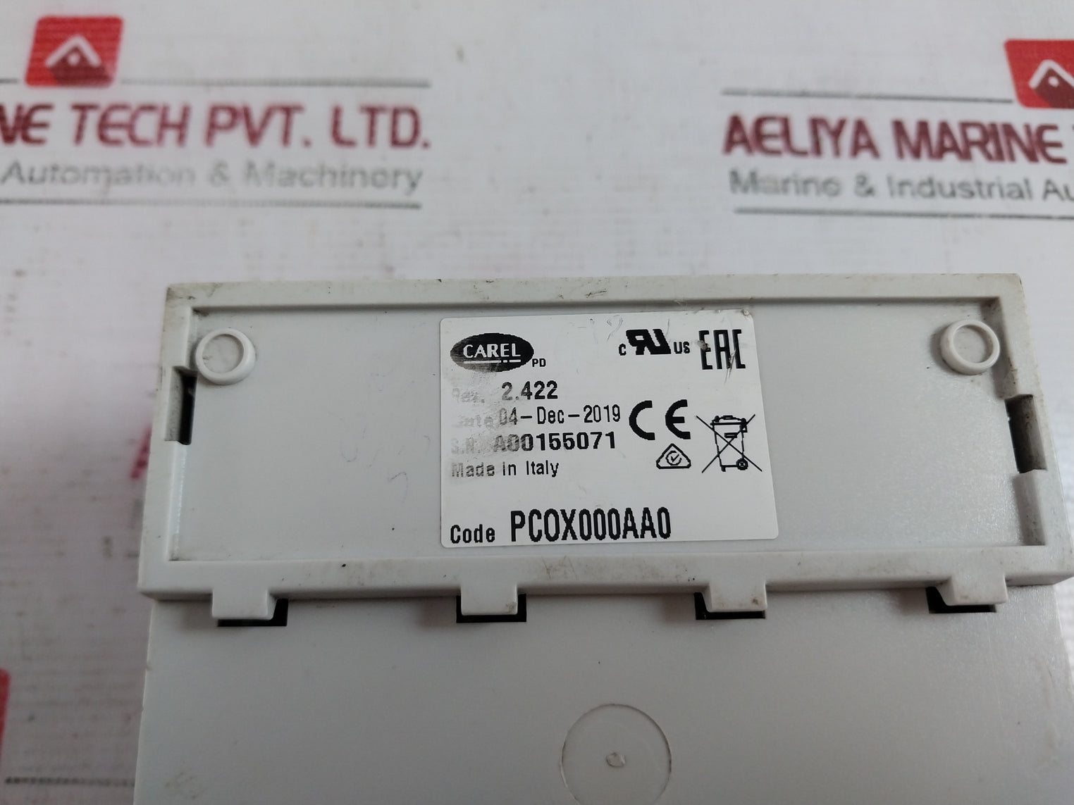 Carel Pcox000Aa0 Controller Rev. 2.422 0/10V 14Va/11W