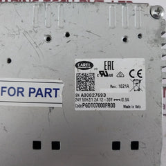 Carel Pgdt07000Fr00 Touch Display 24V 50Hz 1.2A 12-30V 0.9A