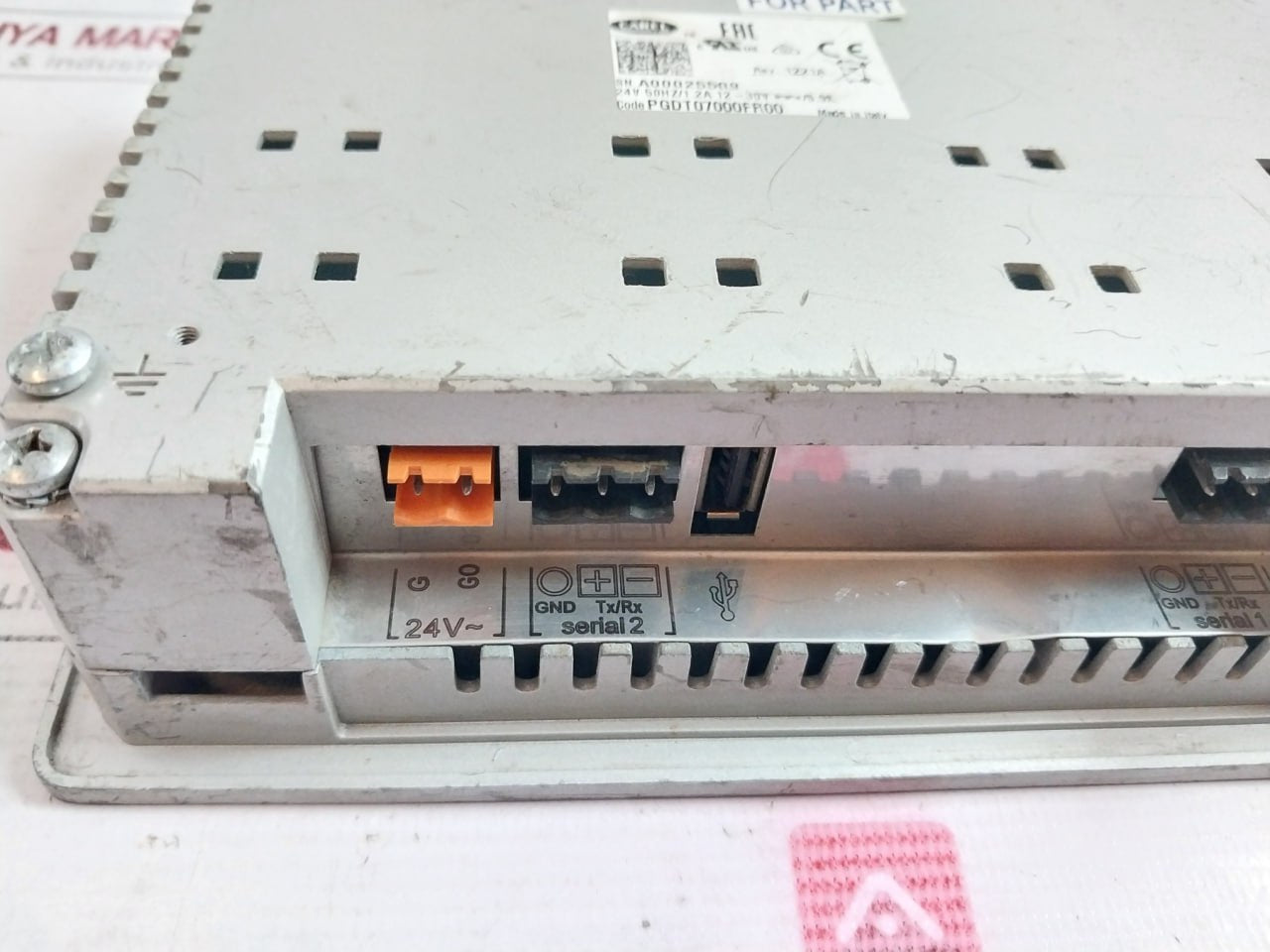 Carel Pgdt07000Fr00 Touch Display Panel 24V 50Hz/1.2A 12-30V-/0.9A