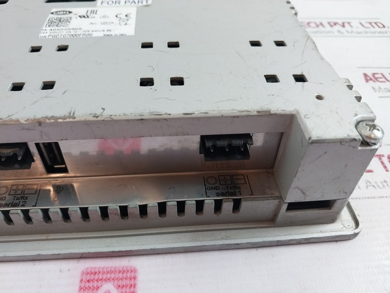 Carel Pgdt07000Fr00 Touch Display Panel 24V 50Hz/1.2A 12-30V-/0.9A