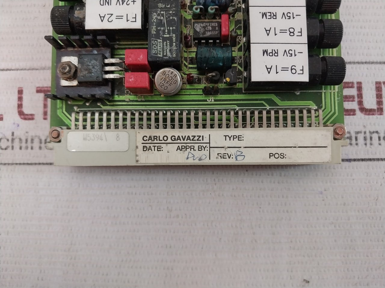 Carlo Gavazzi 4027 Power Control Unit REV: 3