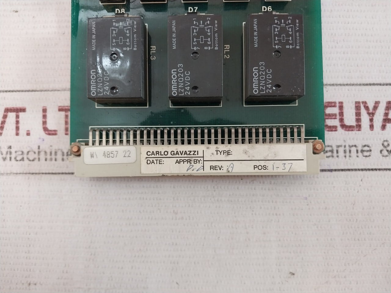 Carlo Gavazzi 4034 Printed Circuit Board 91.4.340 Rev A