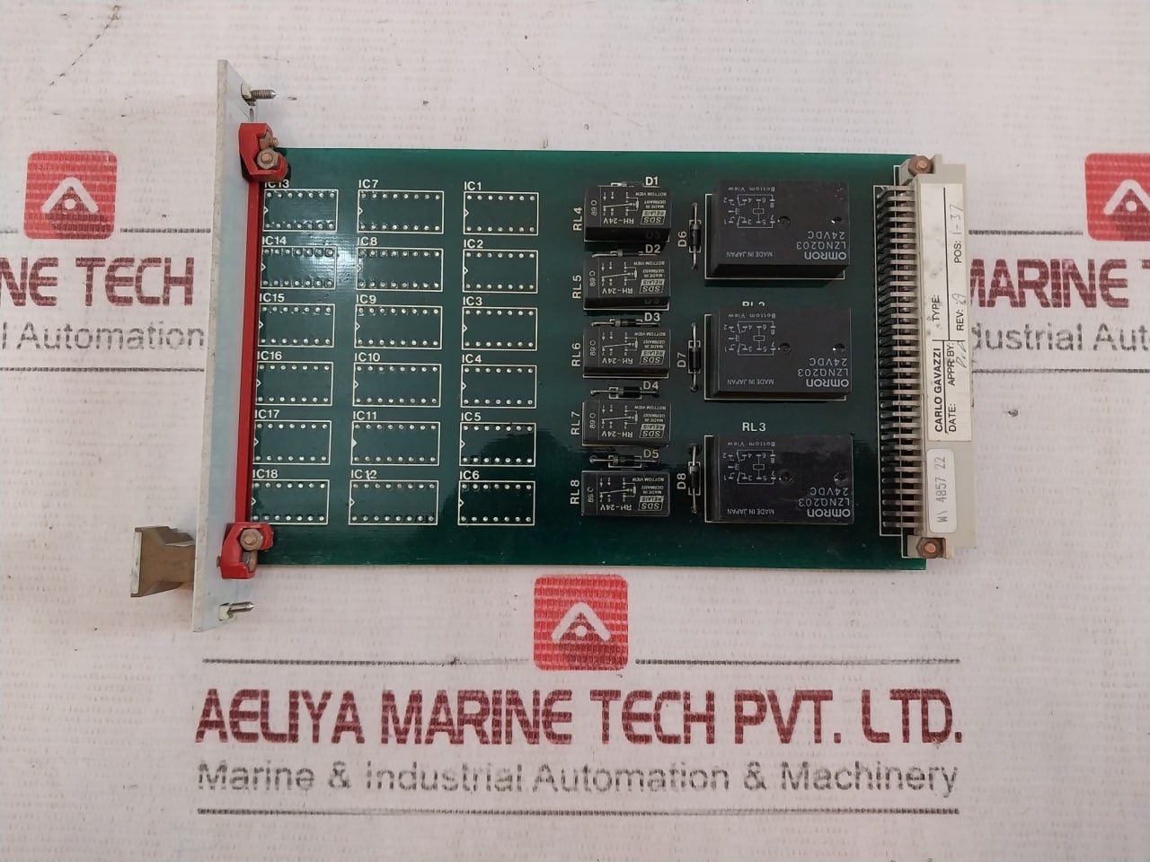 Carlo Gavazzi 4034 Printed Circuit Board 91.4.340 Rev A