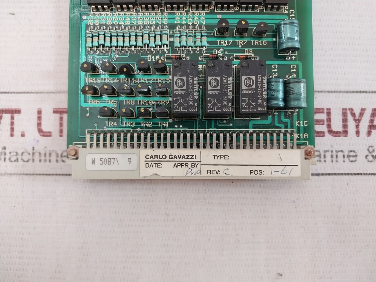 Carlo Gavazzi 4052 Printed Circuit Board 91.4.520 Rev: C