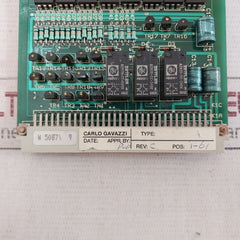 Carlo Gavazzi 4052 Printed Circuit Board 91.4.520 Rev: C