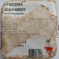 Carlo Gavazzi 50/60Hz Delay On Operate Time Relay 5084166D23