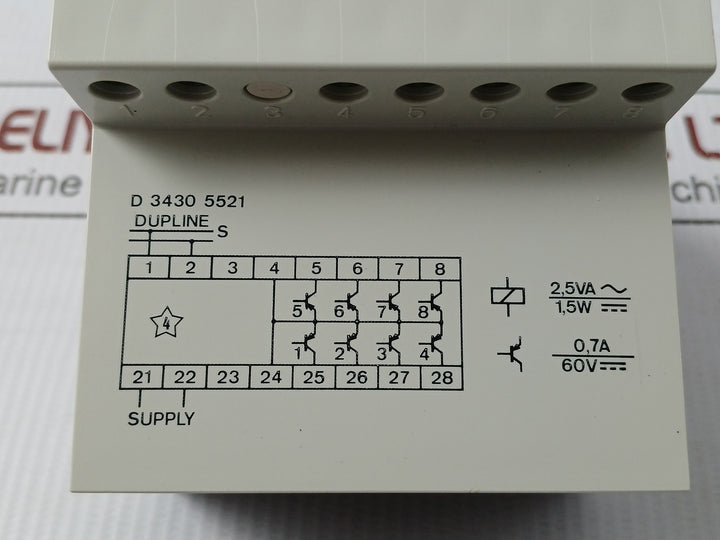 8-channel Monostable Receiver 230V Ac 50/60 Hz Carlo Gavazzi  D 3430 5521 230