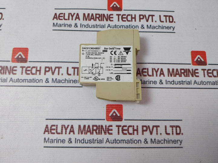 Carlo Gavazzi Dac51Cm24B001 Star Delta Timer 24-240 Vac/Dc, 50-60Hz