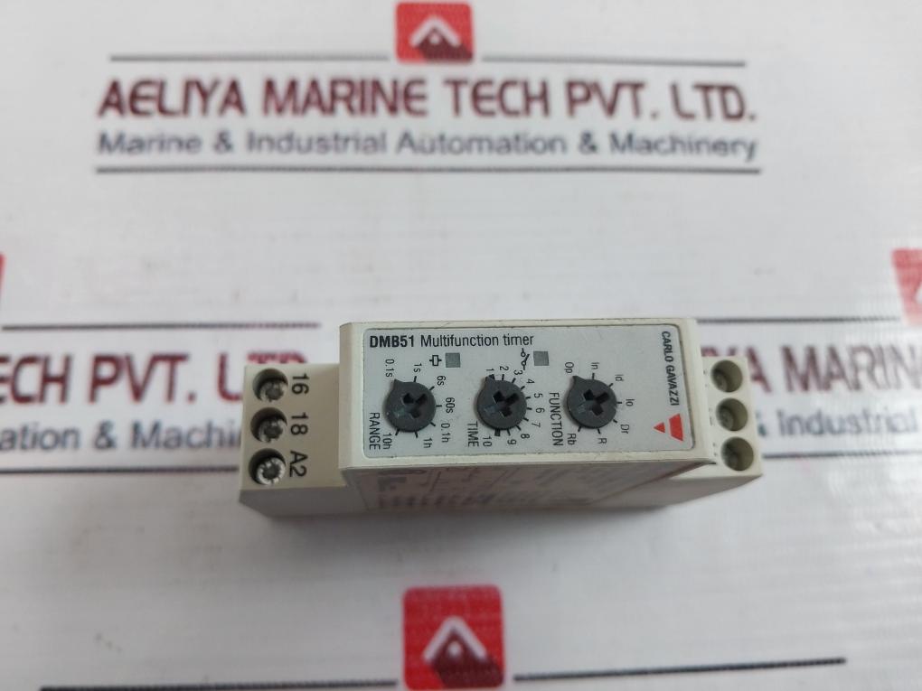 Carlo Gavazzi Dmb51Cm24 Multifunction Timer 0.1S-10H, 24-240 Vac, 50-60Hz