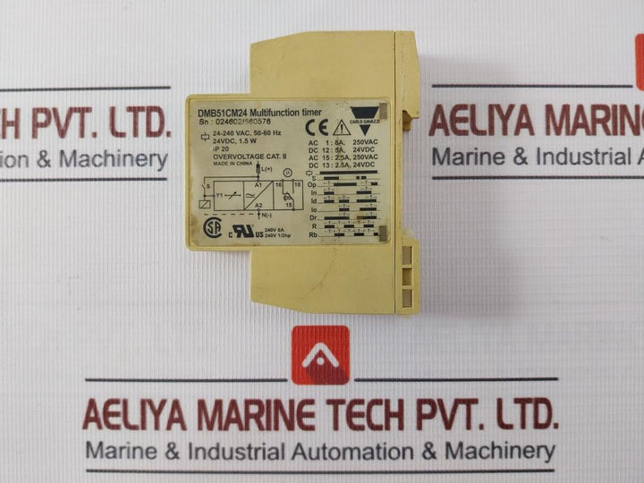 Carlo Gavazzi Dmb51Cm24 Multifunction Timer 1-10 0.1S-10H 24-240Vac 50-60Hz Ip20