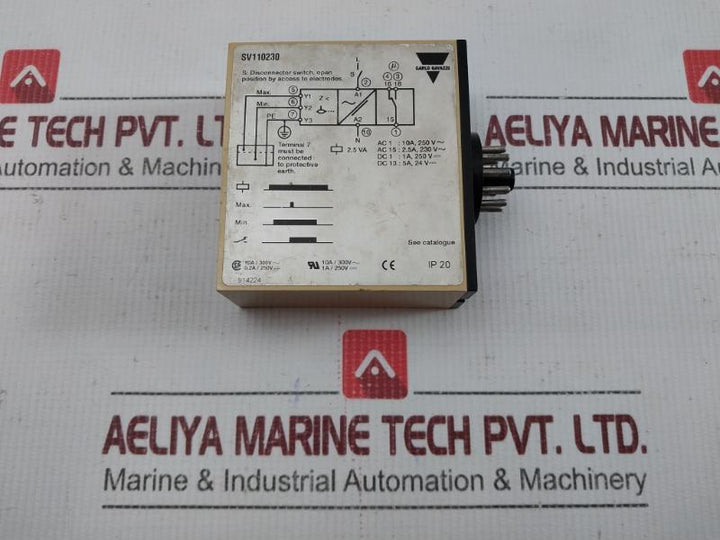 Carlo Gavazzi Dual Level Relay 230V-50/60 Hz Sv 110 230