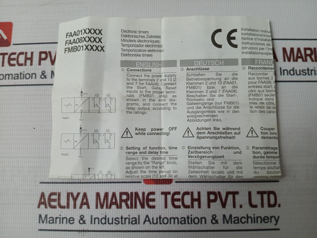 Carlo Gavazzi Fmb01Dw24 Multifunction Timer Module Ip20