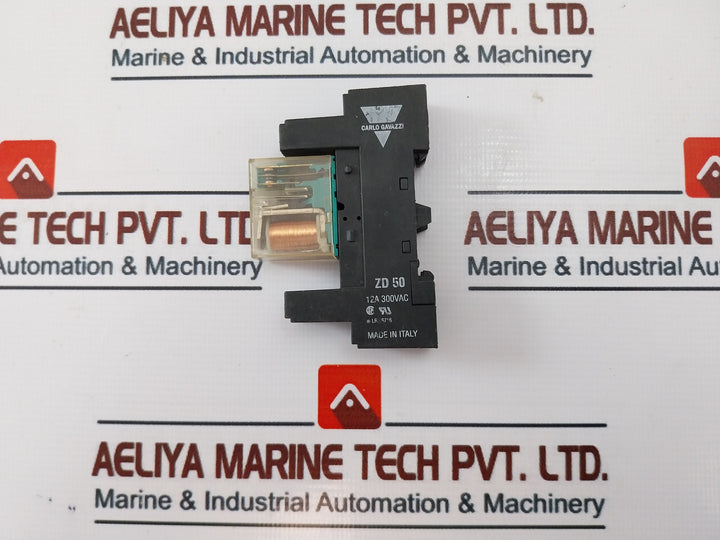 Carlo Gavazzi Mzp A 002 49 05 Relay With Zd 50 Base