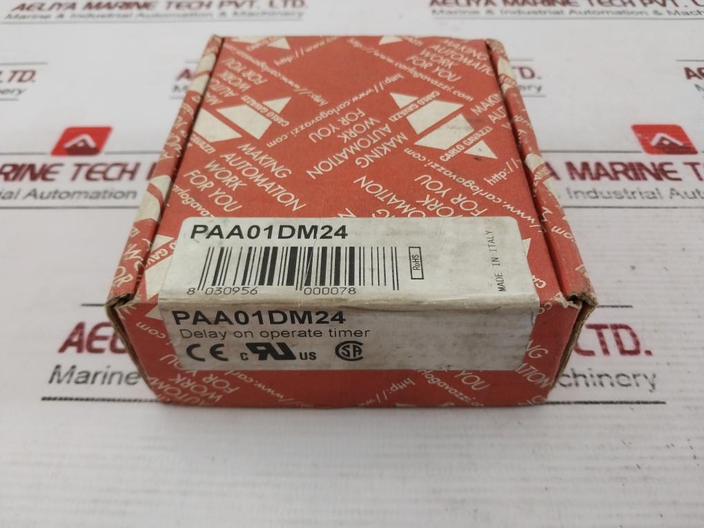 Carlo Gavazzi Paa01Dm24 Time Delay Relay 4-240 Vac/Dc 50-60Hz 240V 8A