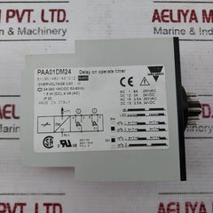 Carlo Gavazzi Paa01Dm24 Time Delay Relay 4-240 Vac/Dc 50-60Hz 240V 8A