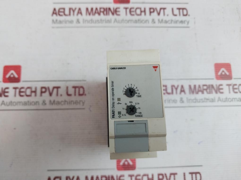 Carlo Gavazzi Paa01 Paa01Dm24 Delay On Operate Timer Ip20 240V 1/2 Hp