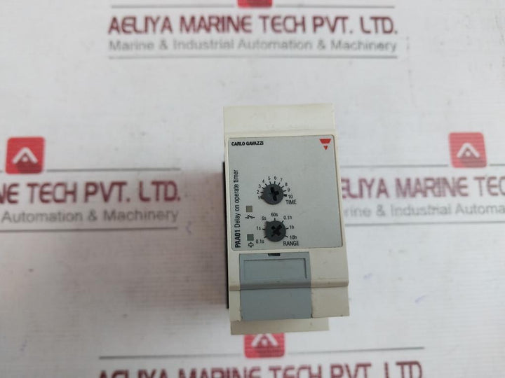 Carlo Gavazzi Paa01 Paa01Dm24 Delay On Operate Timer Ip20 240V 1/2 Hp