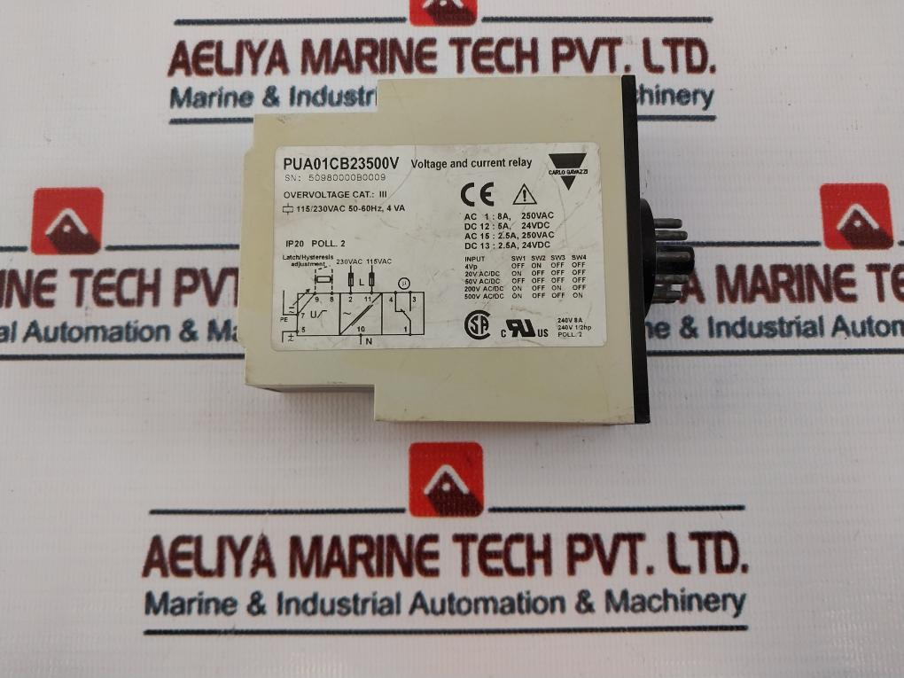 Carlo Gavazzi Pua01Cb23500V Voltage And Current Relay