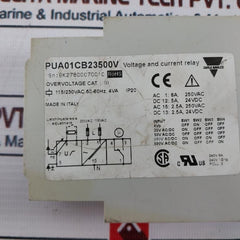 Carlo Gavazzi Pua01Cb23500V Voltage And Current Relay With Ruzc3M Base