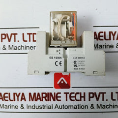 Carlo Gavazzi Rmi A 4 5 Midi Relay W/ Es 15/4n Socket 24vdc 2a/300vac 10a/300vac