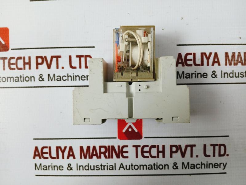 Carlo Gavazzi Rmi A 4 5 Midi Relay W/ Es 15/4n Socket 24vdc 2a/300vac 10a/300vac