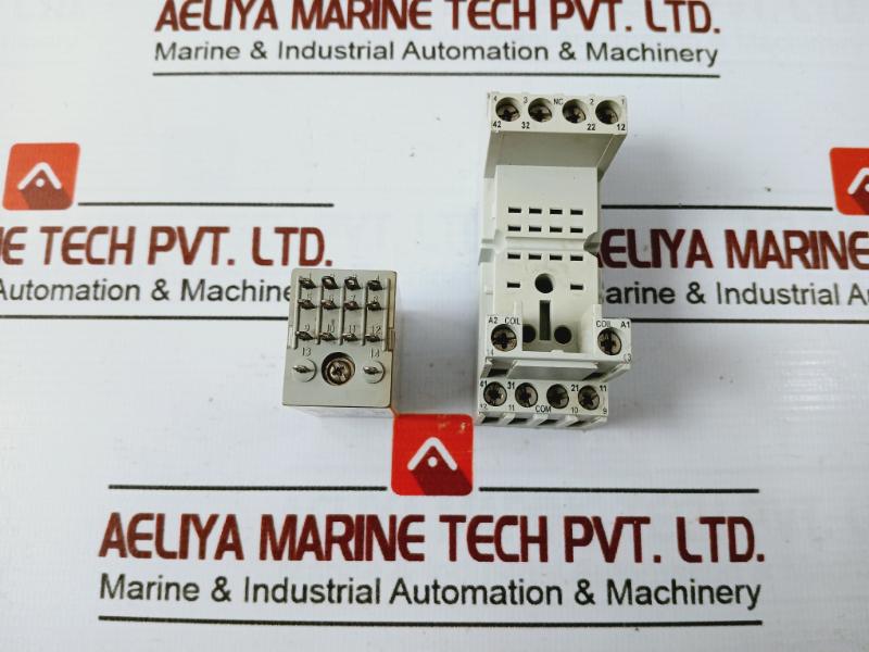 Carlo Gavazzi Rmi A 4 5 Midi Relay W/ Es 15/4n Socket 24vdc 2a/300vac 10a/300vac
