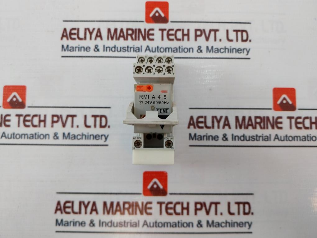 Lot Of 3X Carlo Gavazzi Rmi A 4 5 Relay With Socket Zmi4Na 24V 50/60Hz