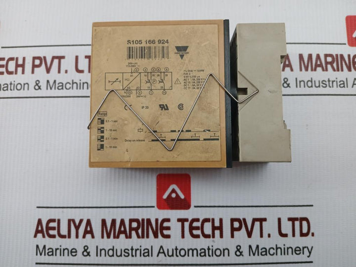 Carlo Gavazzi Timer Relay Range-0.1 Sec - 1.0 Min S105 166 924