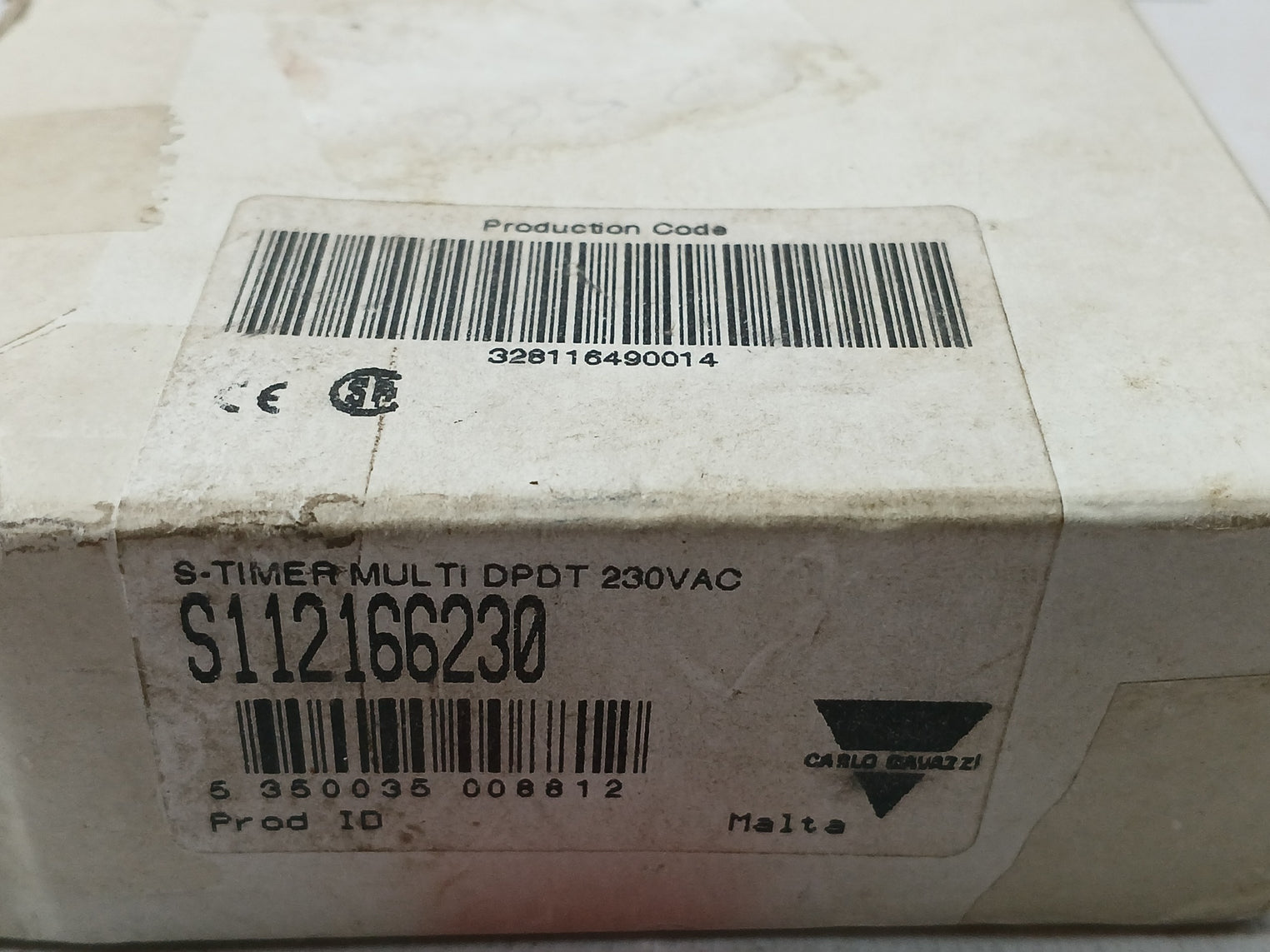 Carlo Gavazzi S 112 166 230 Interval Timer 230V 50/60Hz 3Va 8A 250V