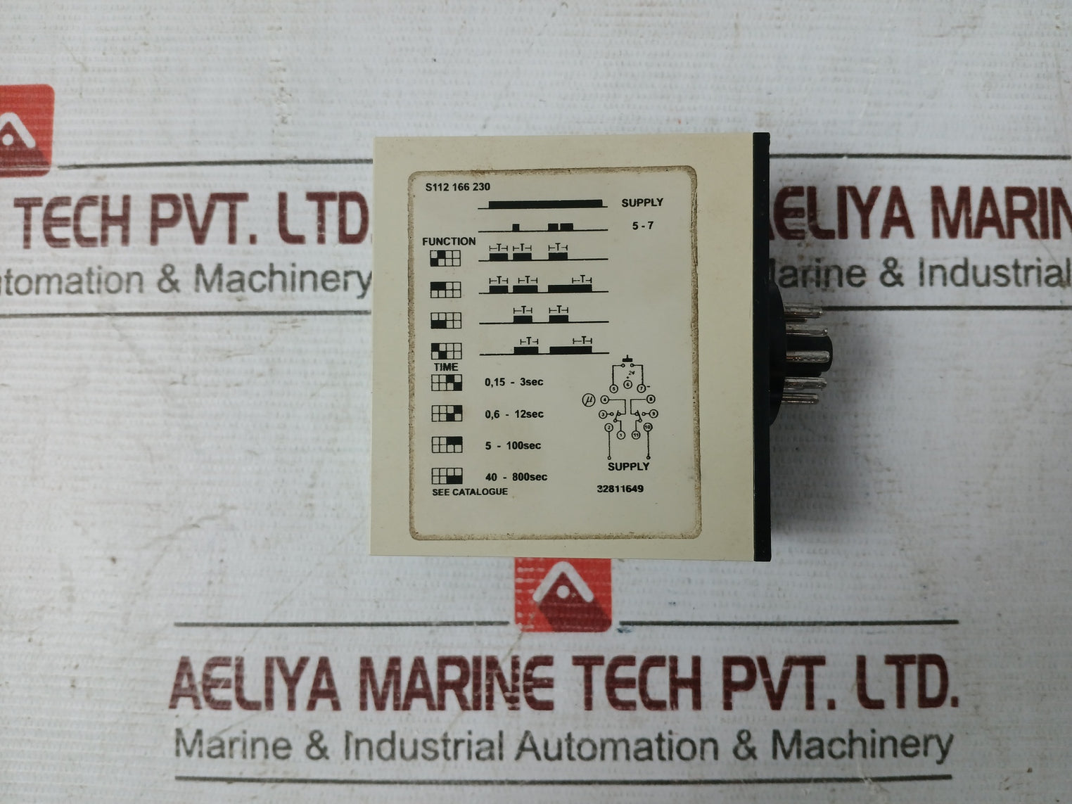 Carlo Gavazzi S 112 166 230 Interval Timer 230V 50/60Hz 3Va 8A 250V