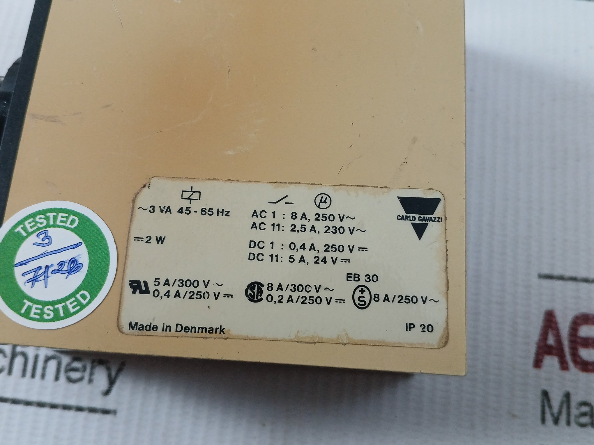 S 1231 166 230 Combi Recycler 230V- 50/60 Hz Carlo Gavazzi