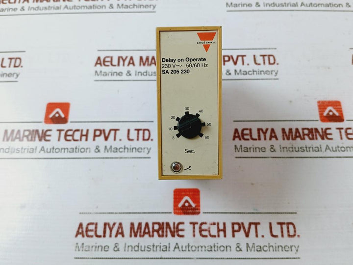 Carlo Gavazzi Sa 205 230 Timer Delay Relay 3-60 Sec 230V 50/60 Hz Ip20 437366