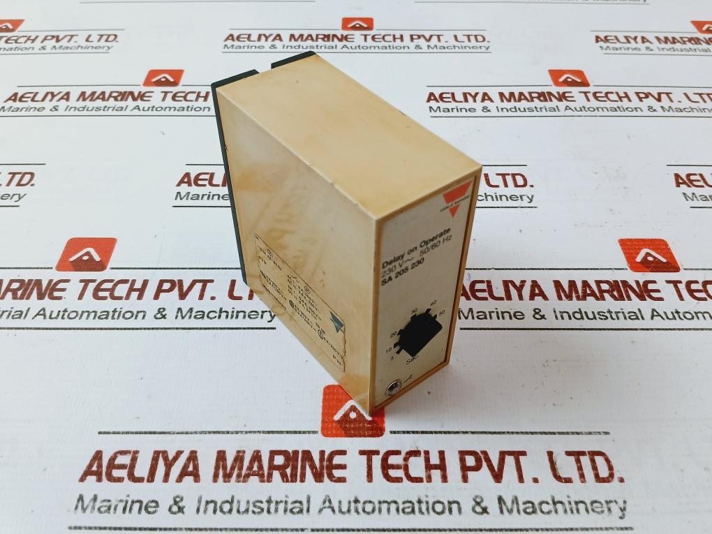 Carlo Gavazzi Sa 205 230 Timer Delay Relay 3-60 Sec 230V 50/60 Hz Ip20 437366