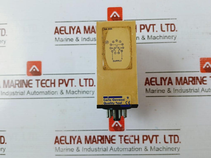 Carlo Gavazzi Sa 205 230 Timer Delay Relay 3-60 Sec 230V 50/60 Hz Ip20 437366