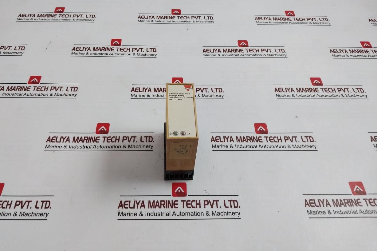 Carlo Gavazzi Sm 170 440 3-phase Sequence Voltage Relay With Base 260–440 Vac