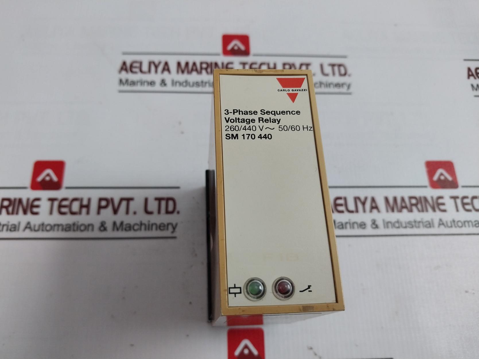 Carlo Gavazzi Sm 170 440 3-phase Sequence Voltage Relay With Base 260–440 Vac