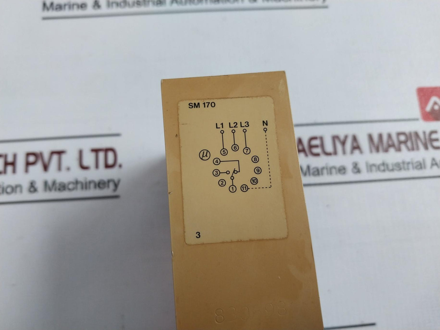 Carlo Gavazzi Sm 170 440 3-phase Sequence Voltage Relay With Base 260–440 Vac