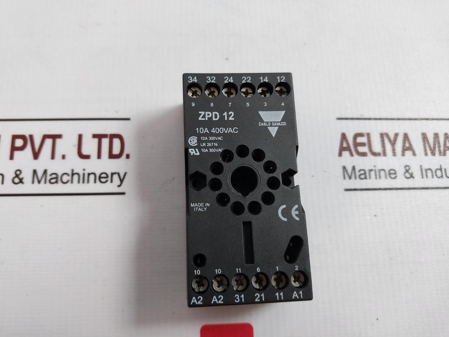 Carlo Gavazzi Sm 170 440 3-phase Sequence Voltage Relay With Base 260–440 Vac