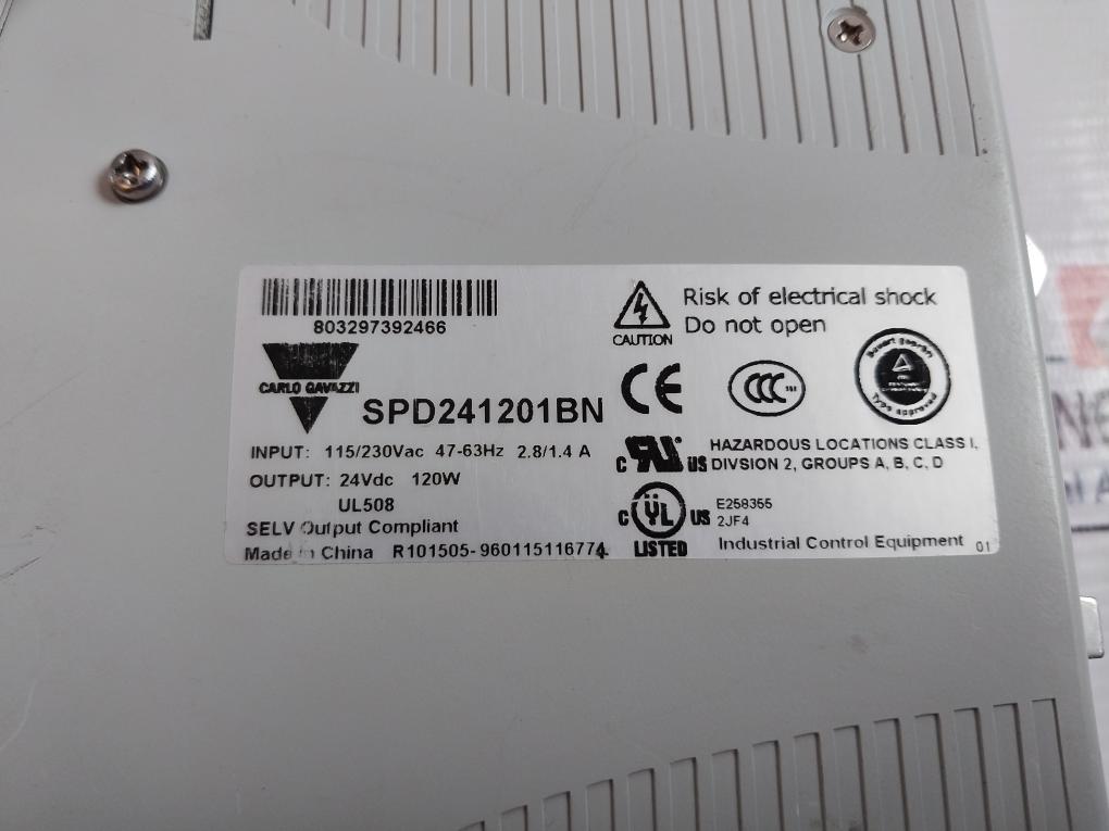 Carlo Gavazzi Spd241201Bn Ac/Dc Converter 24Vdc 120W