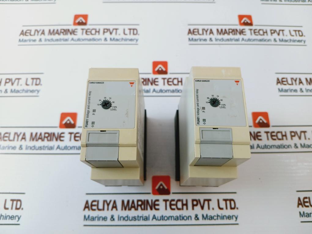 Carlo Gavazzi Pua01Cb23500V Voltage & Current Relay W/ Base 50/60Hz